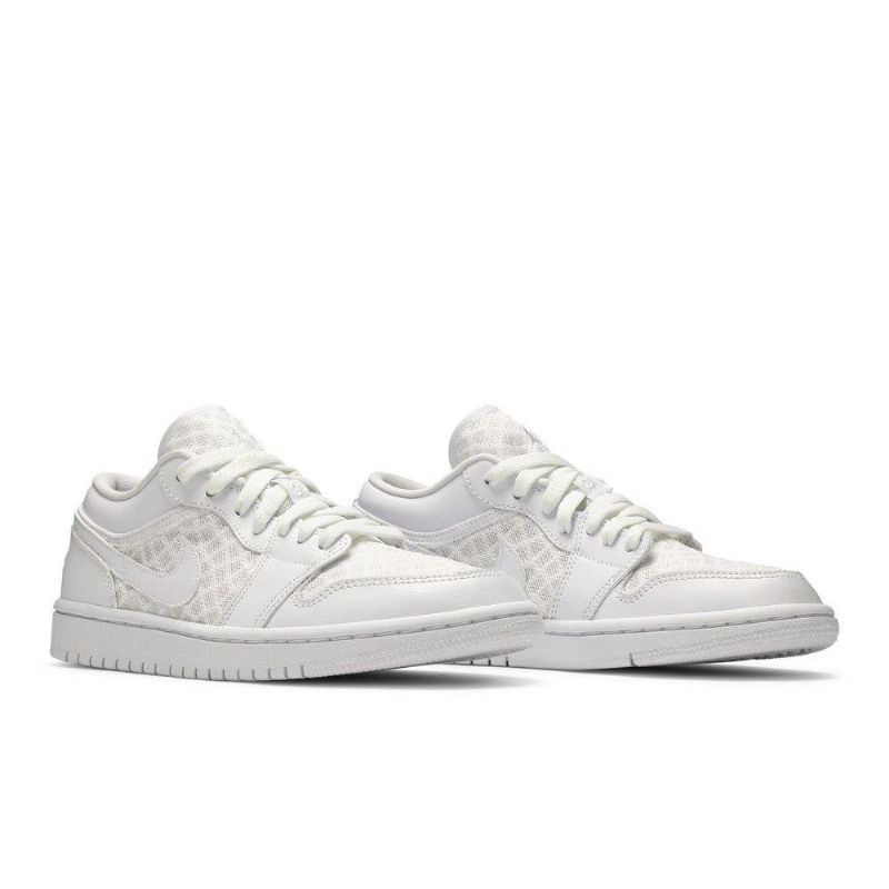 Air Jordan 1 Low Breathe Valkoiset Naisten Kengät