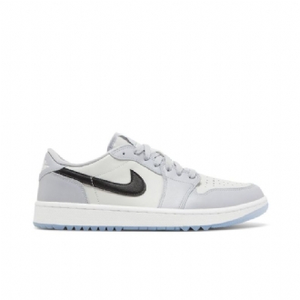 Air Jordan 1 Low Golf Harmaa Valkoinen Musta Miesten Kengät
