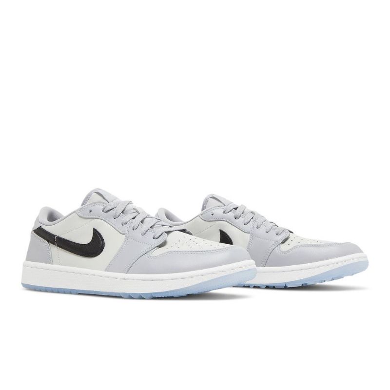Air Jordan 1 Low Golf Harmaa Valkoinen Musta Miesten Kengät