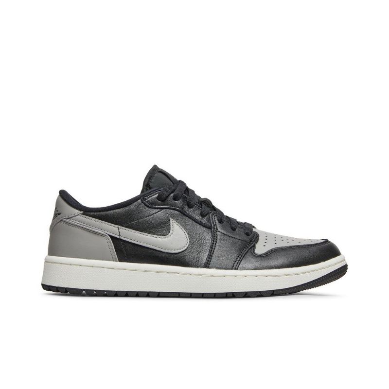 Air Jordan 1 Low Golf Mustat Harmaat Miesten Kengät