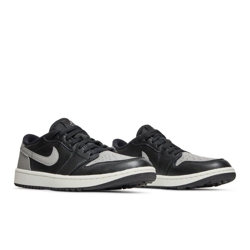 Air Jordan 1 Low Golf Mustat Harmaat Miesten Kengät