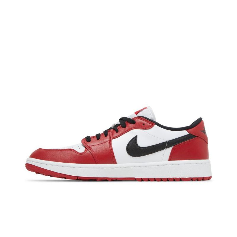 Air Jordan 1 Low Golf Punainen Valkoinen Musta Miesten Kengät