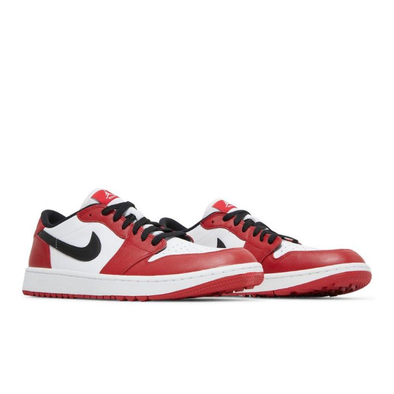 Air Jordan 1 Low Golf Punainen Valkoinen Musta Miesten Kengät