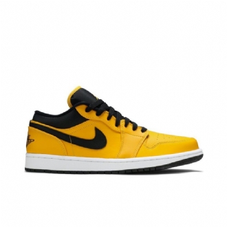 Air Jordan 1 Low Kulta Mustavalkoiset Miesten Kengät