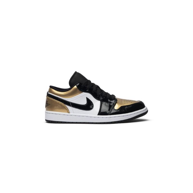 Air Jordan 1 Low Kulta -valkoiset Mustat Miesten Kengät