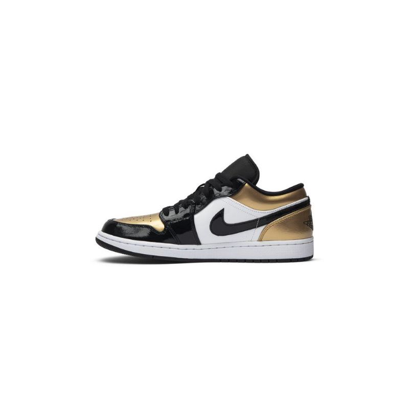 Air Jordan 1 Low Kulta -valkoiset Mustat Miesten Kengät