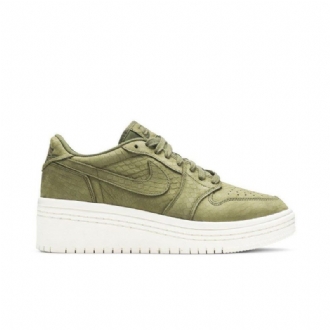 Air Jordan 1 Low Lifted Oliivinvihreä Valkoinen Naisten Kengät