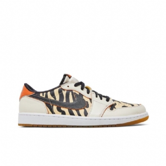 Air Jordan 1 Low Og Valkoinen Musta Oranssi Beige Miesten Kengät