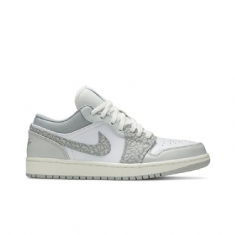 Air Jordan 1 Low Premium Valkoiset Harmaat Miesten Kengät