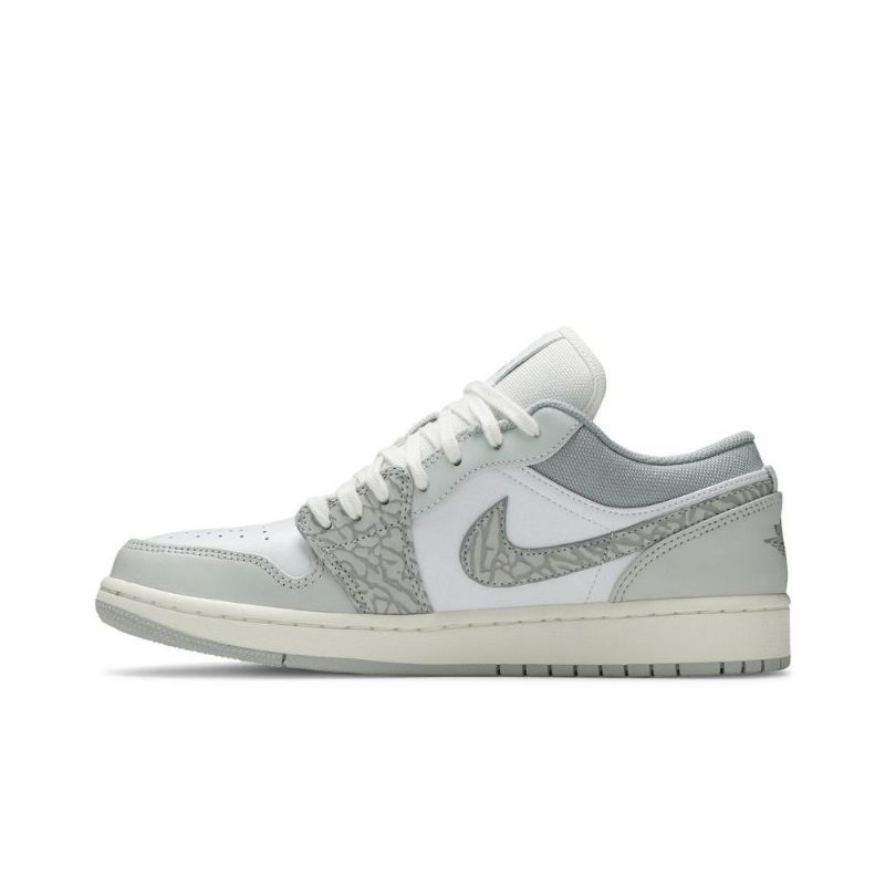 Air Jordan 1 Low Premium Valkoiset Harmaat Miesten Kengät