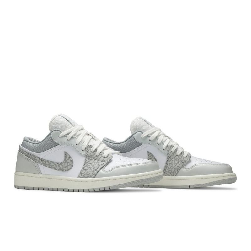 Air Jordan 1 Low Premium Valkoiset Harmaat Miesten Kengät
