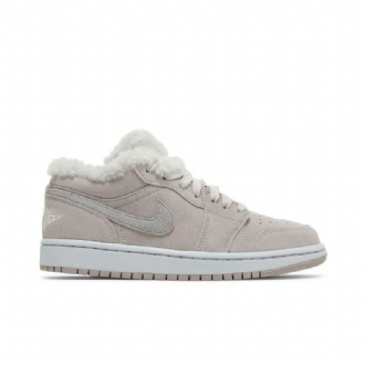 Air Jordan 1 Low Se Harmaavalkoiset Naisten Kengät