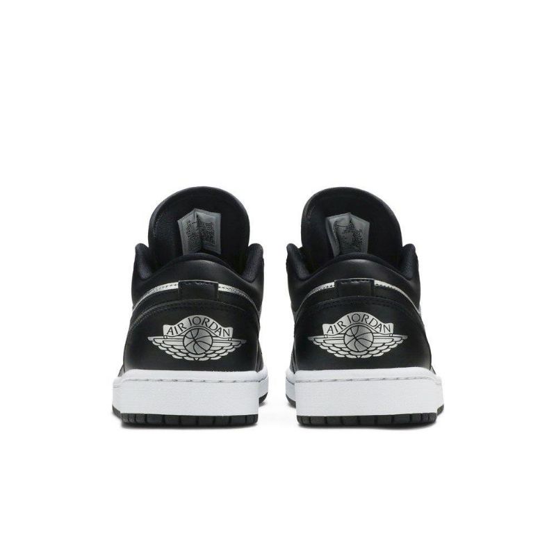 Air Jordan 1 Low Se Musta Hopea Valkoinen Naisten Kengät
