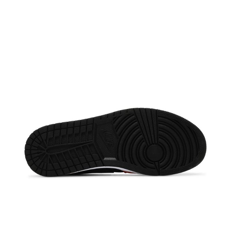 Air Jordan 1 Low Se Musta Oranssi Valkoinen Miesten Kengät