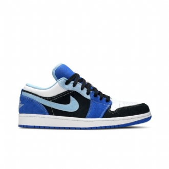 Air Jordan 1 Low Se Sininen Musta Valkoinen Miesten Kengät