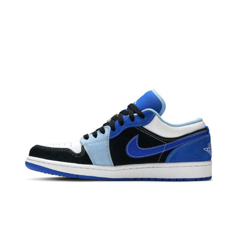 Air Jordan 1 Low Se Sininen Musta Valkoinen Miesten Kengät
