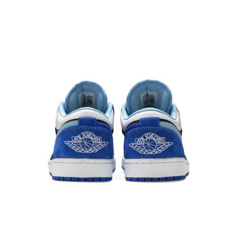 Air Jordan 1 Low Se Sininen Musta Valkoinen Miesten Kengät