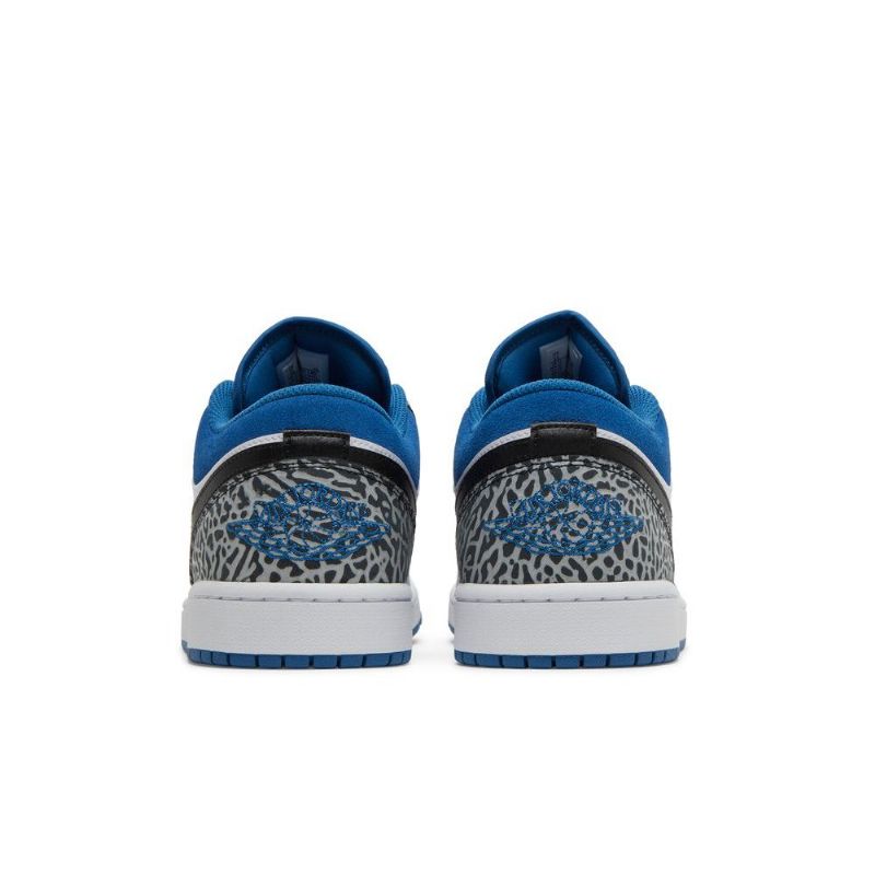 Air Jordan 1 Low Se Sininen Valkoinen Harmaa Musta Miesten Kengät