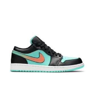 Air Jordan 1 Low Se Turkoosi Musta Vaaleanpunainen Miesten Kengät