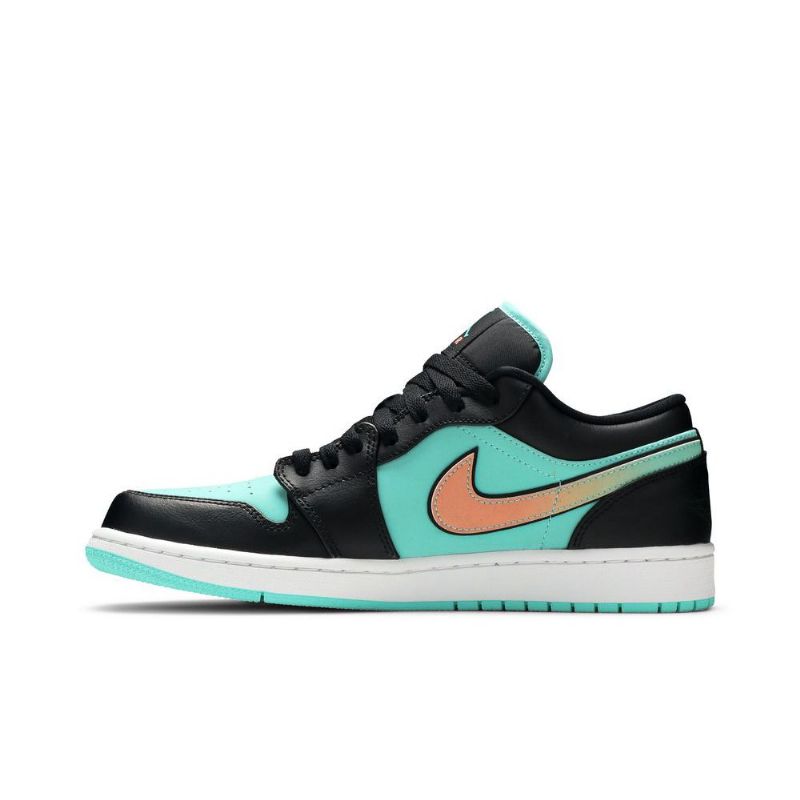Air Jordan 1 Low Se Turkoosi Musta Vaaleanpunainen Miesten Kengät