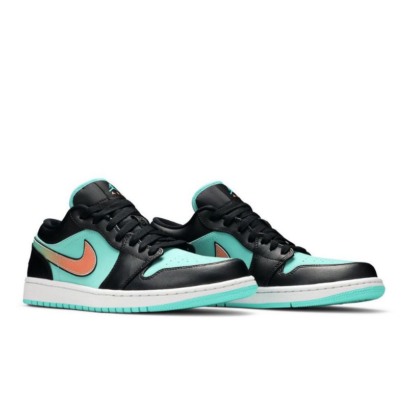 Air Jordan 1 Low Se Turkoosi Musta Vaaleanpunainen Miesten Kengät