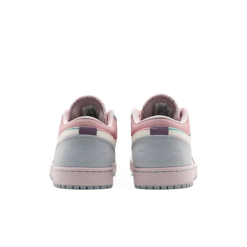 Air Jordan 1 Low Se Turkoosi Vaaleanpunainen Violetti Beige Miesten Kengät
