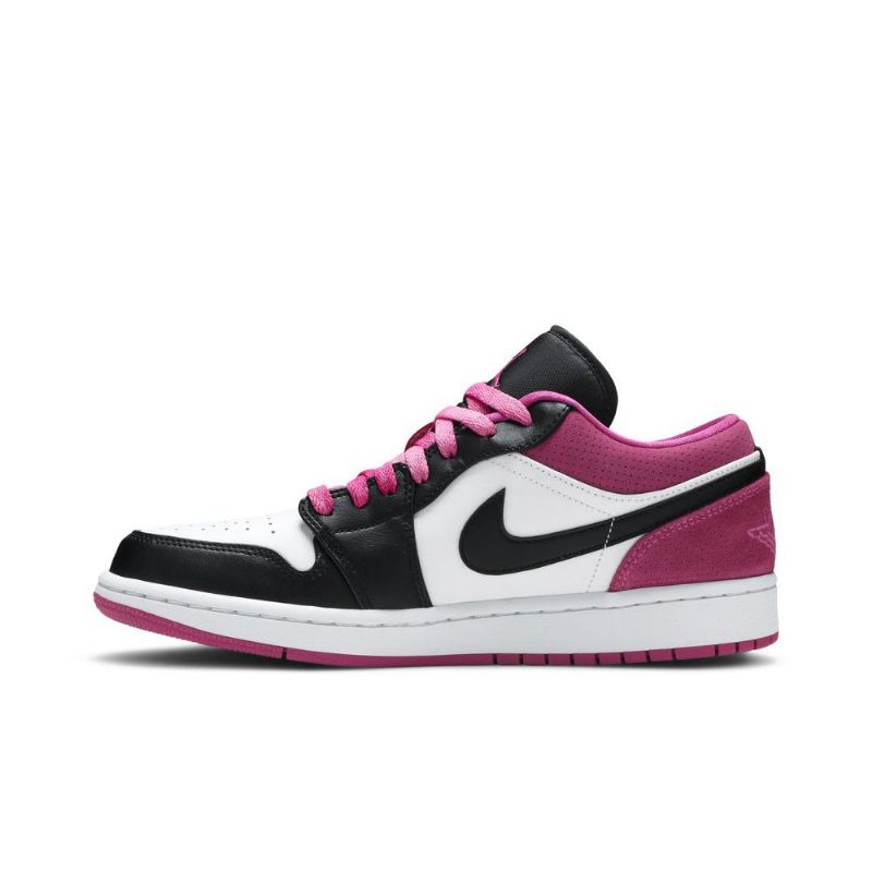 Air Jordan 1 Low Se Vaaleanpunainen Valkoinen Musta Miesten Kengät