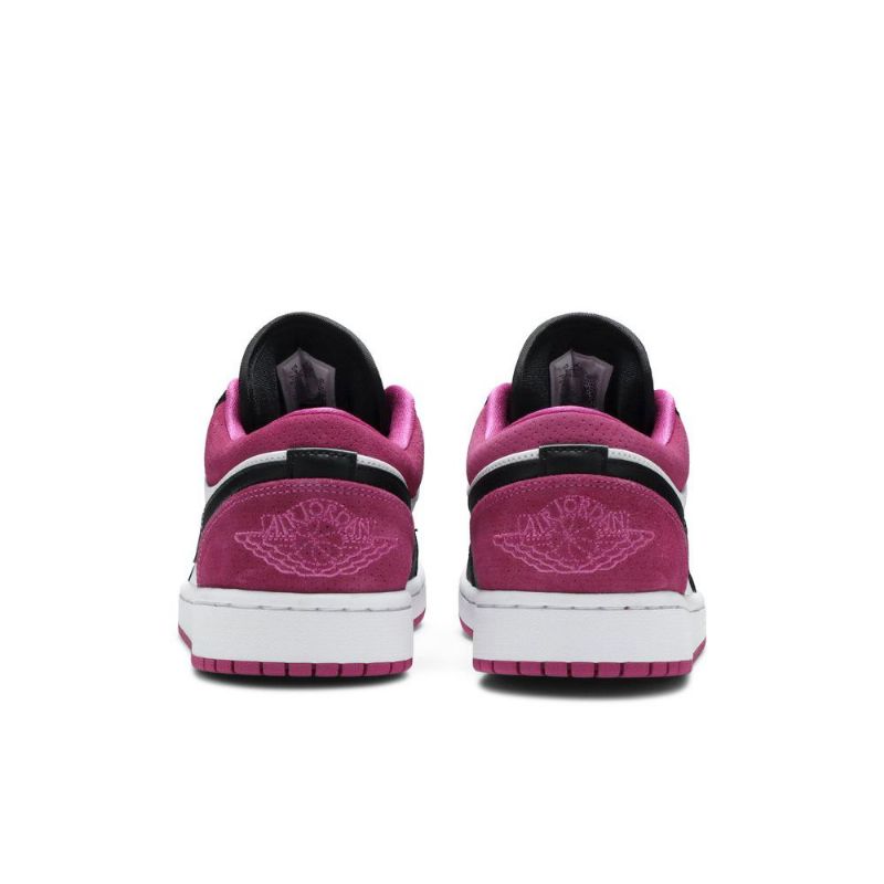Air Jordan 1 Low Se Vaaleanpunainen Valkoinen Musta Miesten Kengät