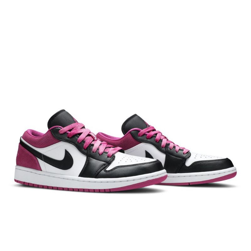 Air Jordan 1 Low Se Vaaleanpunainen Valkoinen Musta Miesten Kengät