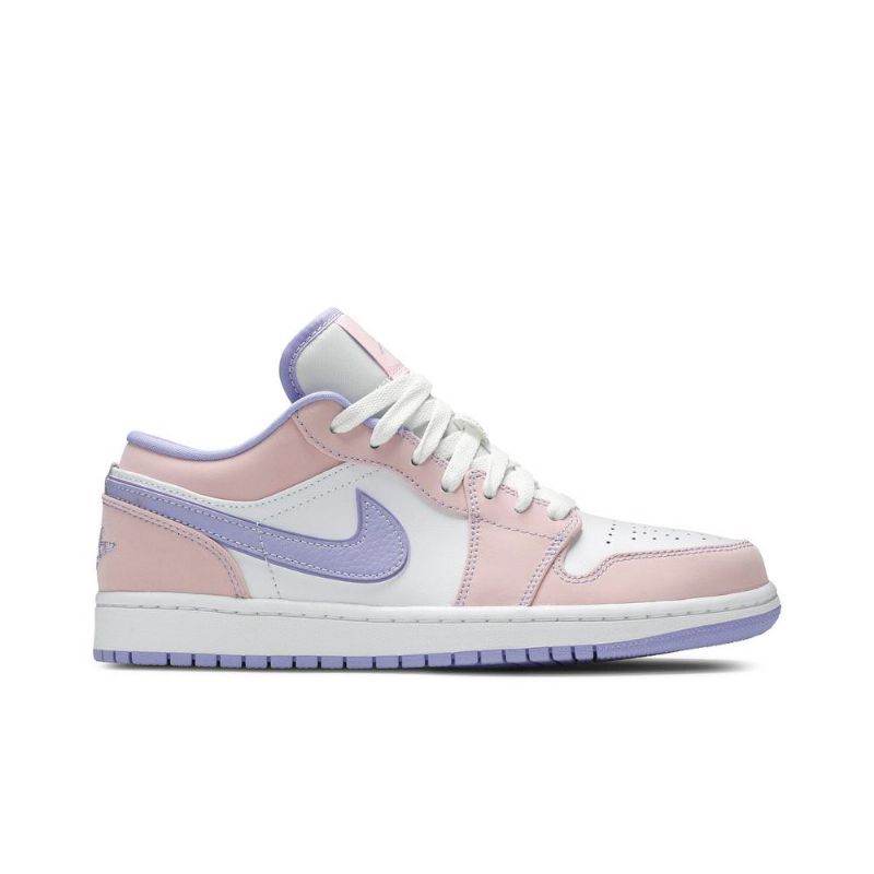 Air Jordan 1 Low Se Vaaleanpunainenki Purppura Valkoiset Miesten Kengät