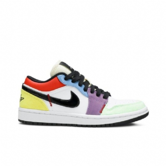 Air Jordan 1 Low Se Valkoinen Moniväriset Naisten Kengät