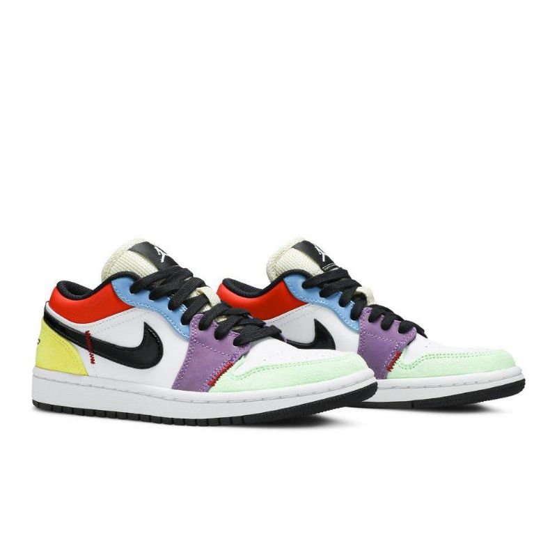 Air Jordan 1 Low Se Valkoinen Moniväriset Naisten Kengät