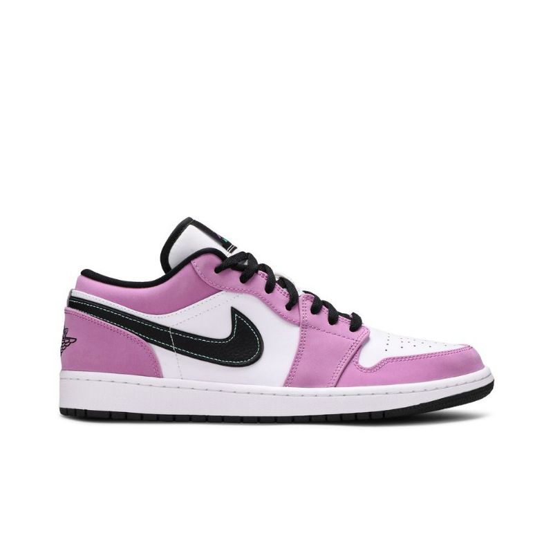 Air Jordan 1 Low Se Valkoinen Purppura Mustat Miesten Kengät