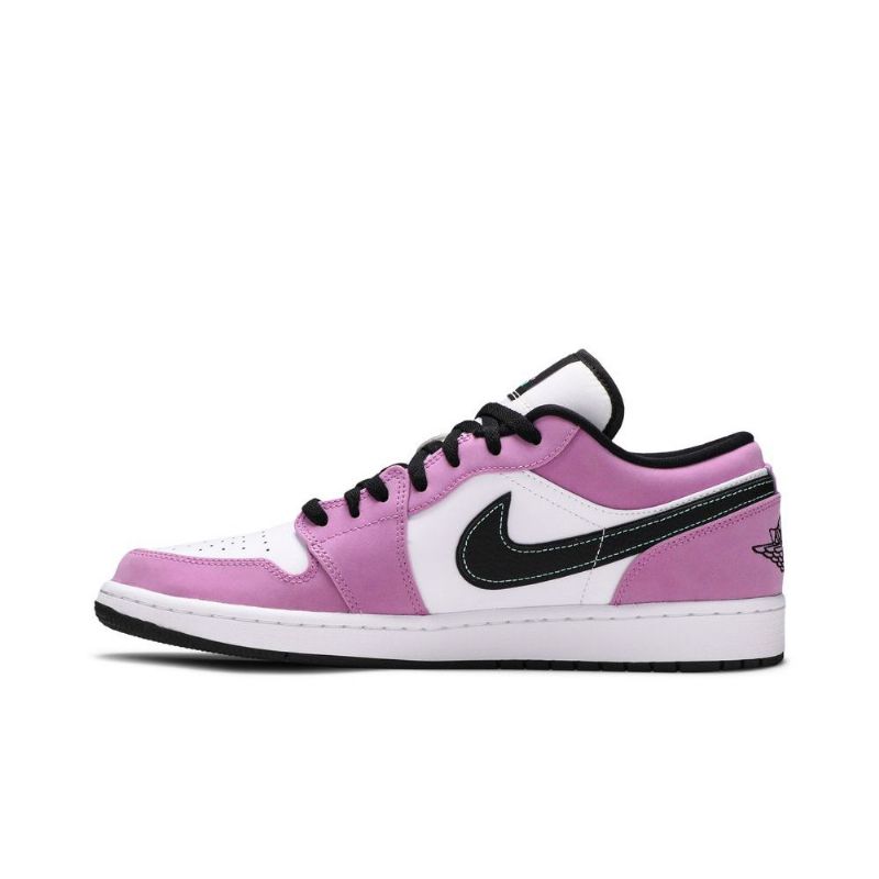 Air Jordan 1 Low Se Valkoinen Purppura Mustat Miesten Kengät