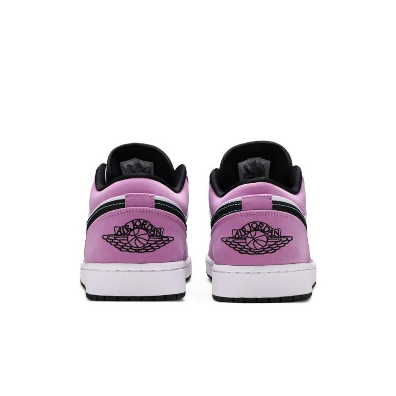Air Jordan 1 Low Se Valkoinen Purppura Mustat Miesten Kengät