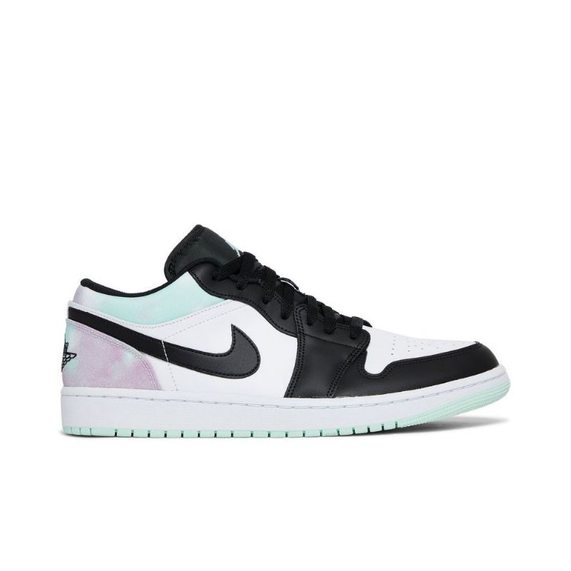 Air Jordan 1 Low Se Valkoinen Vihreä Musta Miesten Kengät
