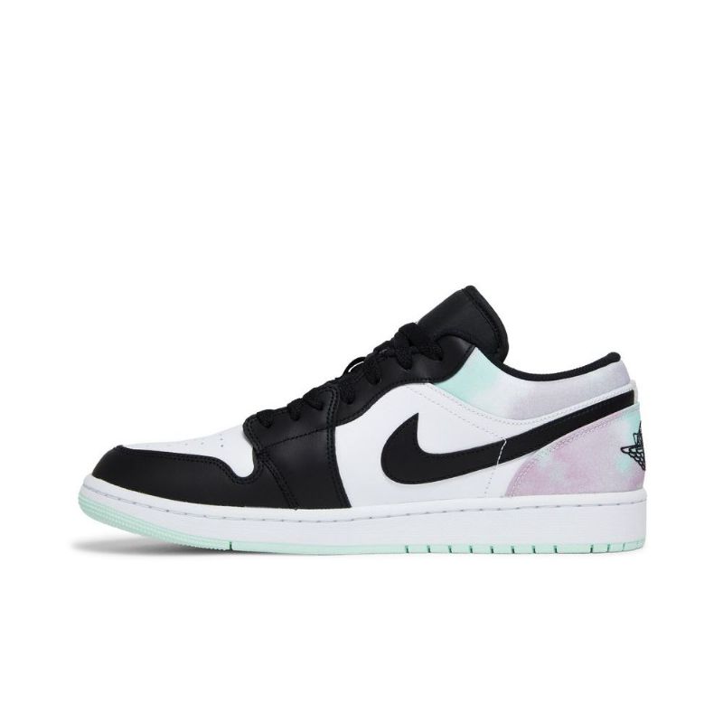 Air Jordan 1 Low Se Valkoinen Vihreä Musta Miesten Kengät
