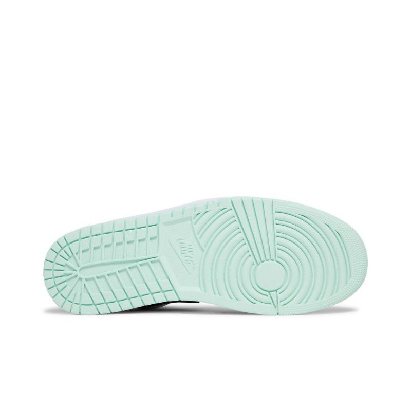 Air Jordan 1 Low Se Valkoinen Vihreä Musta Miesten Kengät