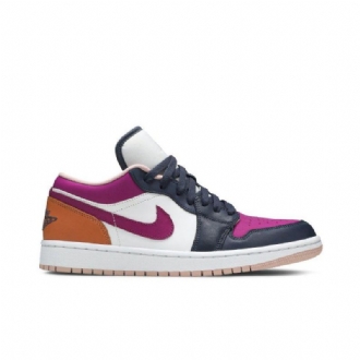 Air Jordan 1 Low Se Valkoiset Mustat Moniväriset Naisten Kengät