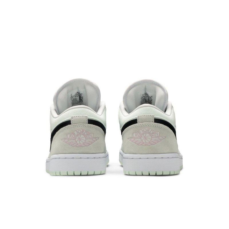 Air Jordan 1 Low Se Vihreä Musta Vaaleanpunainen Naisten Kengät