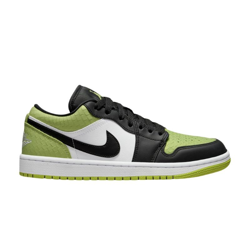 Air Jordan 1 Low Se Vihreä Musta Valkoinen Naisten Kengät