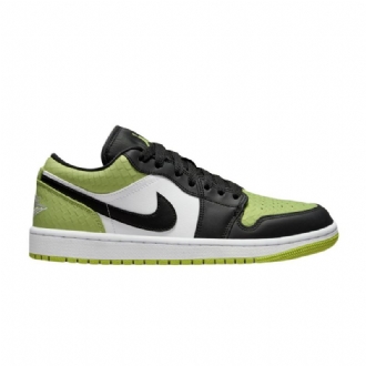Air Jordan 1 Low Se Vihreä Musta Valkoinen Naisten Kengät