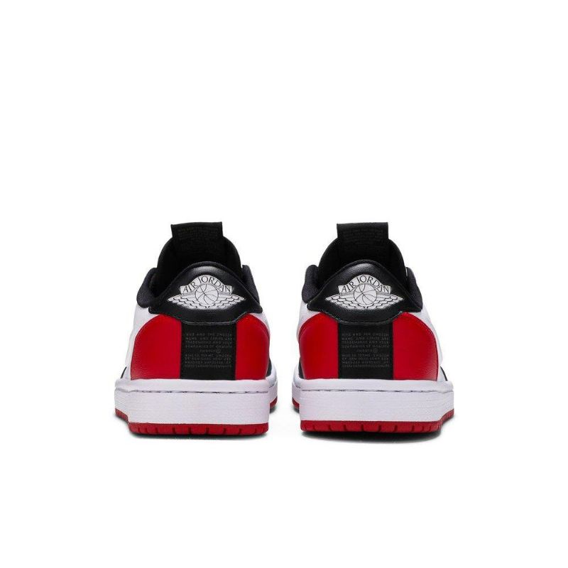 Air Jordan 1 Low Slip Mustavalkoinen Punainen Naisten Kengät
