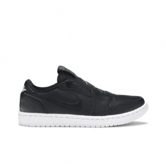 Air Jordan 1 Low Slip Mustavalkoiset Naisten Kengät