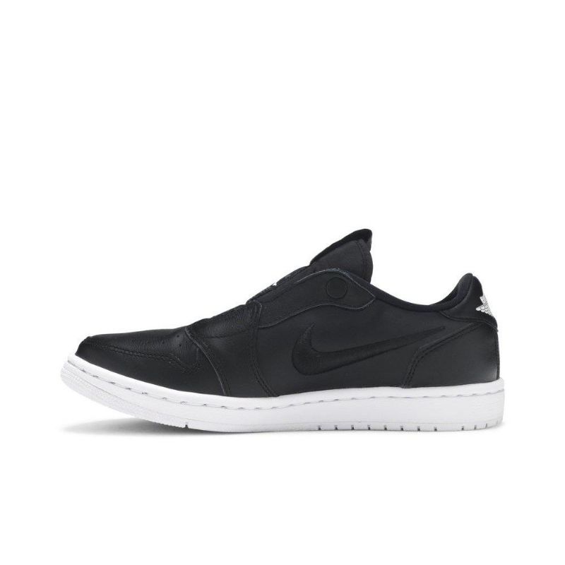 Air Jordan 1 Low Slip Mustavalkoiset Naisten Kengät