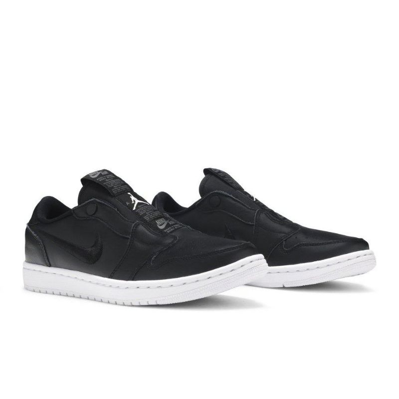 Air Jordan 1 Low Slip Mustavalkoiset Naisten Kengät