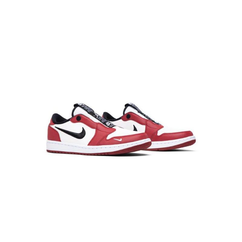 Air Jordan 1 Low Slip Punainen Valkoinen Musta Naisten Kengät