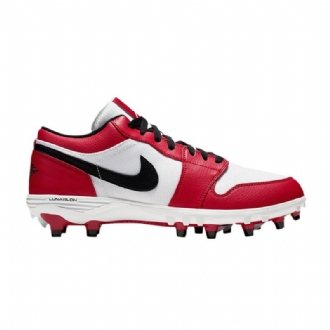 Air Jordan 1 Low Td Cleat Valkoinen Punainen Musta Miesten Kengät