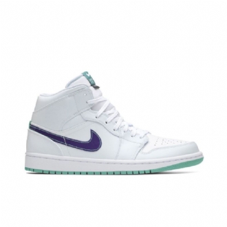 Air Jordan 1 Luka Doncic Mid Se Valkoinen Sininen Vihreä Miesten Kengät