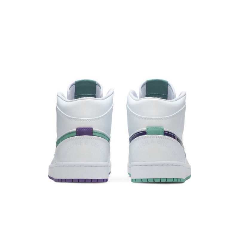 Air Jordan 1 Luka Doncic Mid Se Valkoinen Sininen Vihreä Miesten Kengät